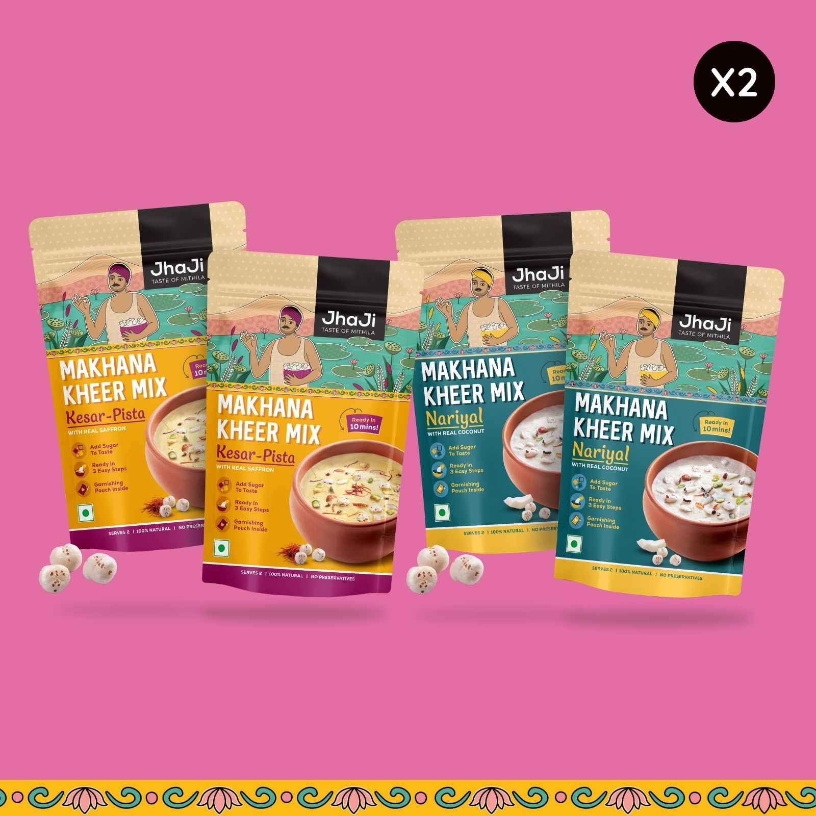 Instant Makhana Kheer Mix | Kesar & Coconut Flavor Both | Foxnut Pudding - Image 10