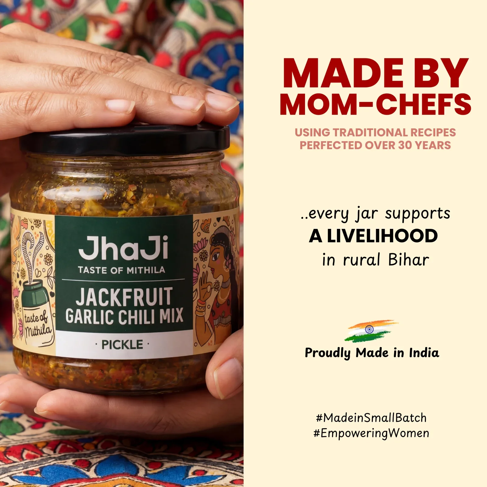 Jackfruit–Garlic–Green Chilli Mix Pickle | Kathal Lahsun Mirch Mix Achaar - Image 5