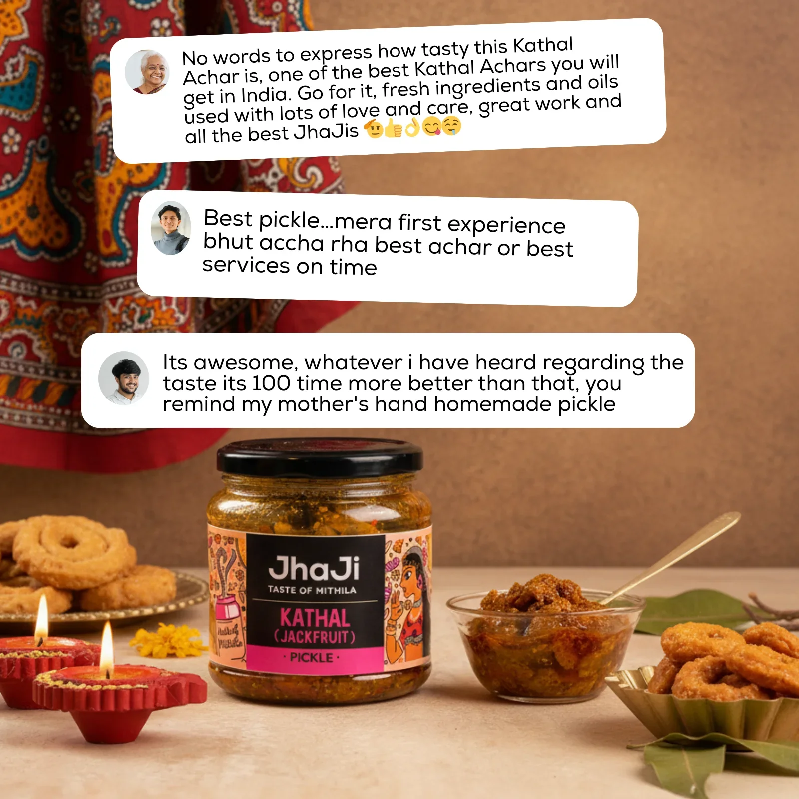 Jackfruit Pickle Combo – 2 Flavors (Classic Kathal & Garlic Chilli Mix) - Image 6