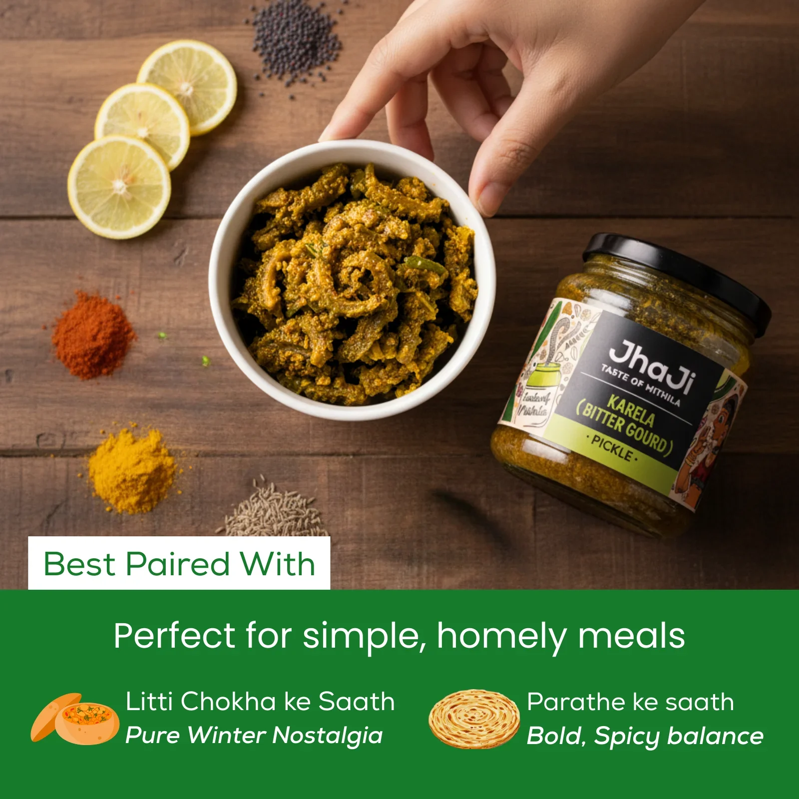 Karela (Bitter Gourd) Pickle | करेला का चटपटा अचार - Image 3