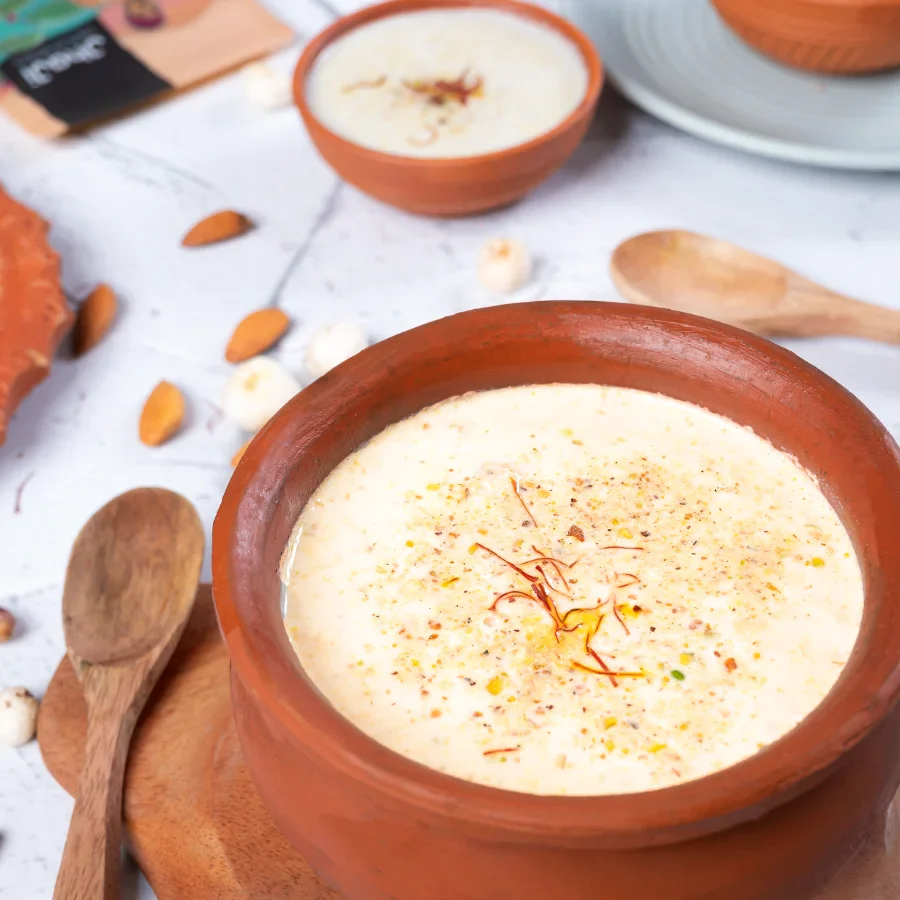 Instant Makhana Kheer Mix Kesar Flavor | Ready to Cook Saffron Flavor Foxnut Pudding - Image 8